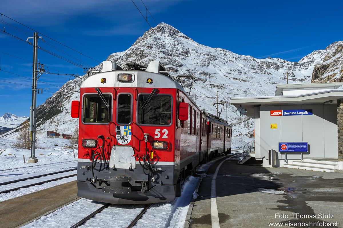 Kreuzungshalt in Lagalb
