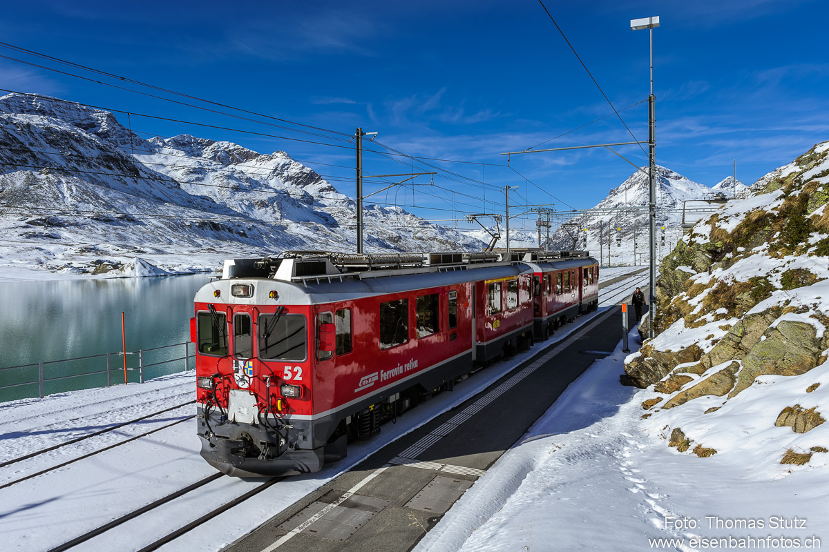Kurzzug in Ospizio Bernina
