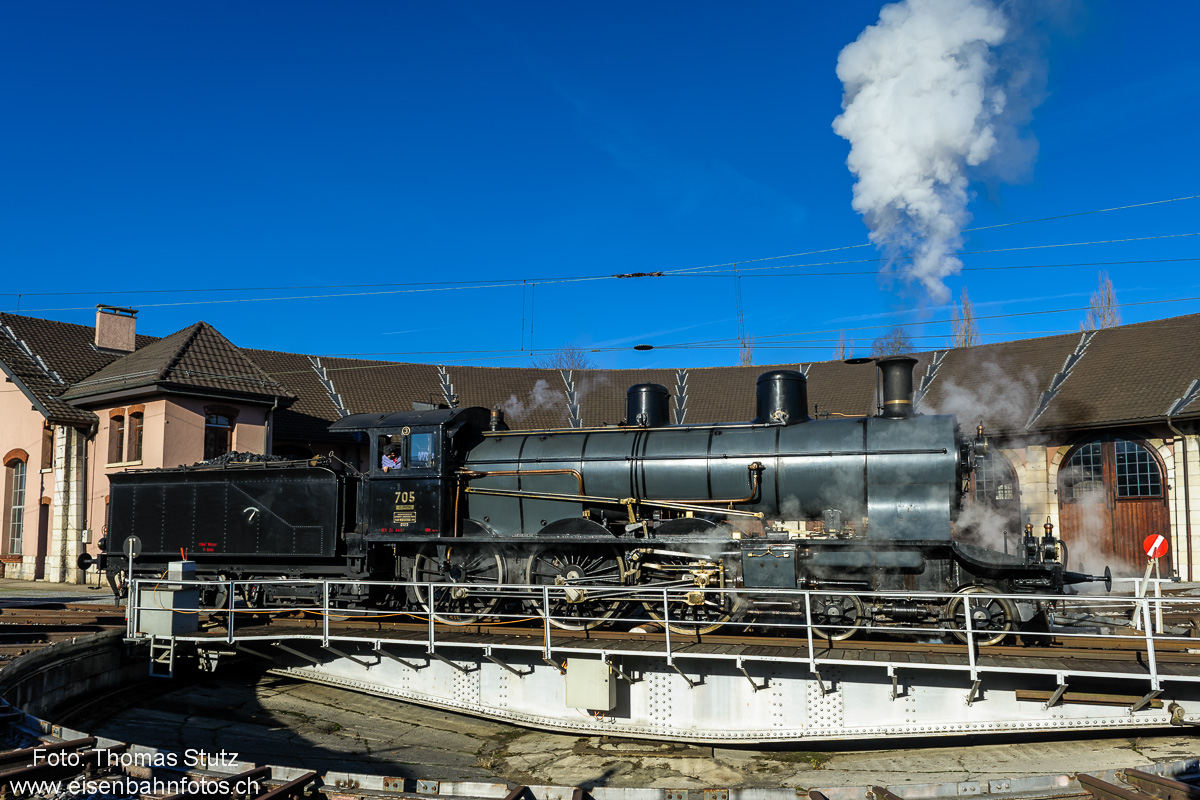 Verlassen der Drehscheibe
