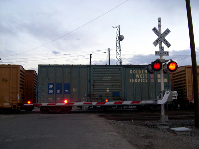 Railroad crossing at Lordsburg, NM
