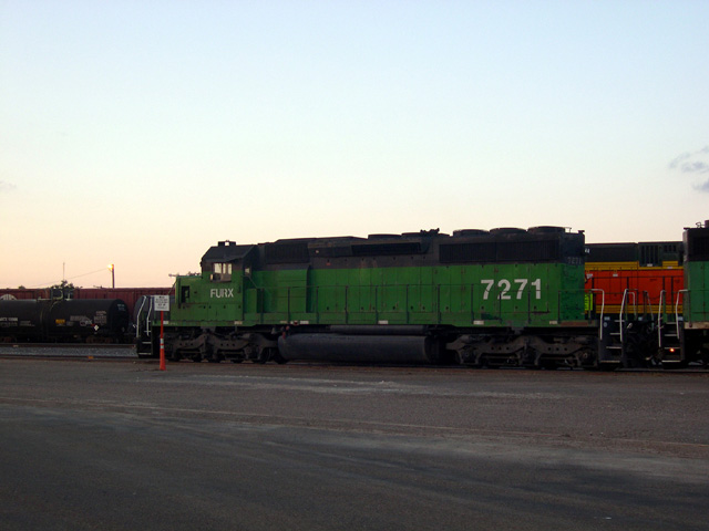 FURX (leasing loco) SD40-2 at Lubbock, TX
