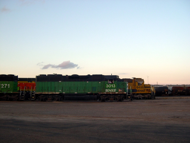 BNSF-diesels at Lubbock, TX
