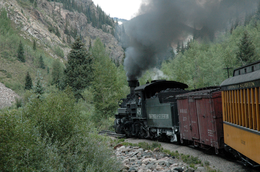 Durch den Animas Canyon Richtung Silverton, CO
