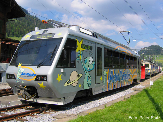 MOB "AstroPléiades"
Beh 2/4 72 "AstroPléiades" der Strecke Vevey - Blonay - Les Pléiades.
