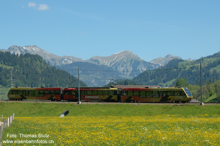 Regionalzug nach Lenk
