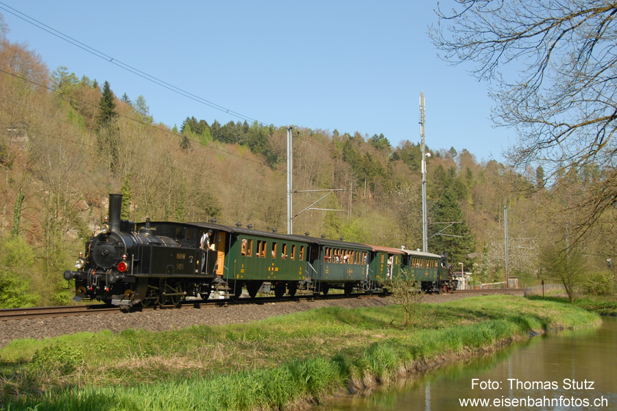 Dampflok "Schwyz" am Schluss
