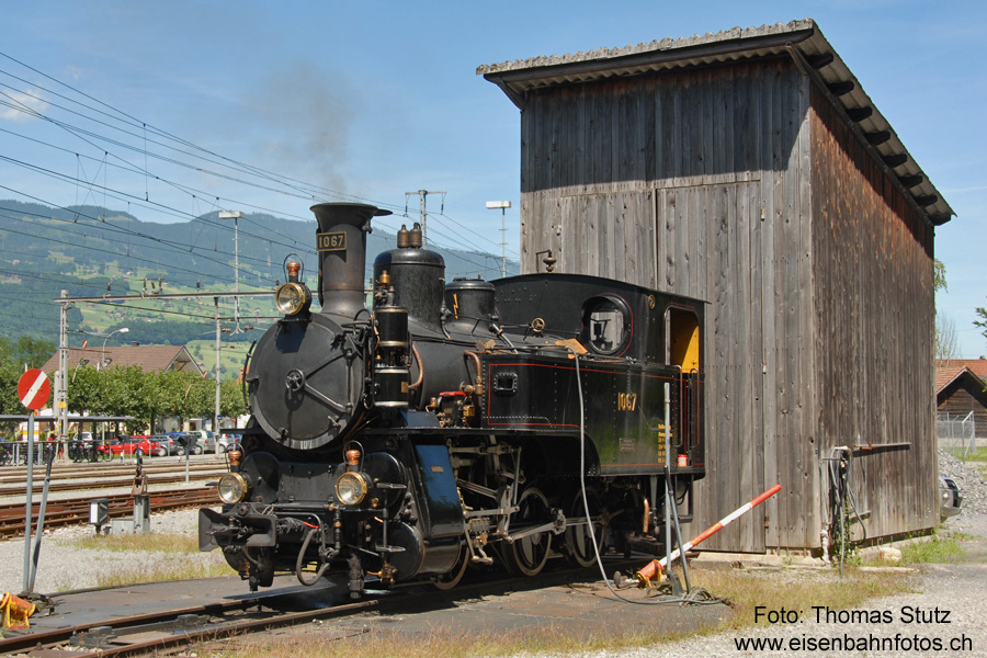 Dampflok HG 3/3 in Giswil
