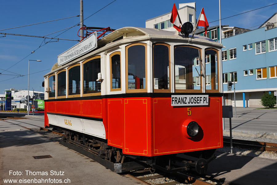 Jugendstiltriebwagen in Gmunden
